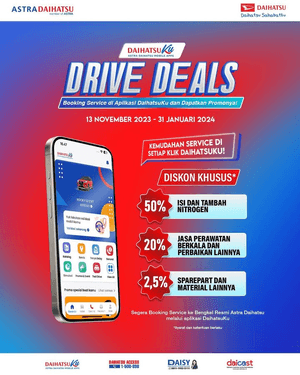 Drive Deals. Booking Service Melalui DaihatsuKu & Dapatkan Promonya!