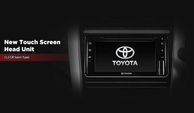 Tampak Touch Screen Mobil Toyota Agya Auto2000